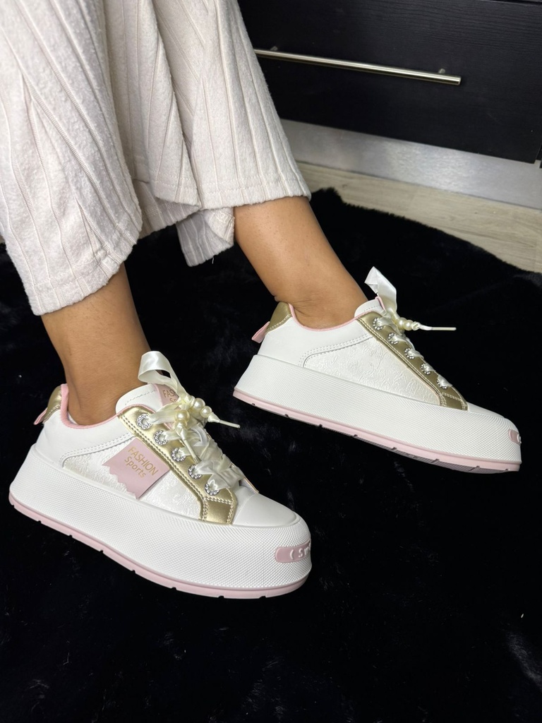 Tenis suela rosa Swtlo