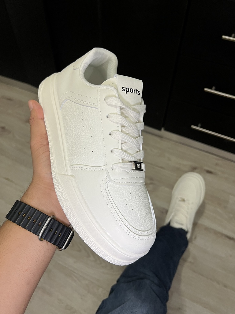 Tenis blanco para hombre AF1