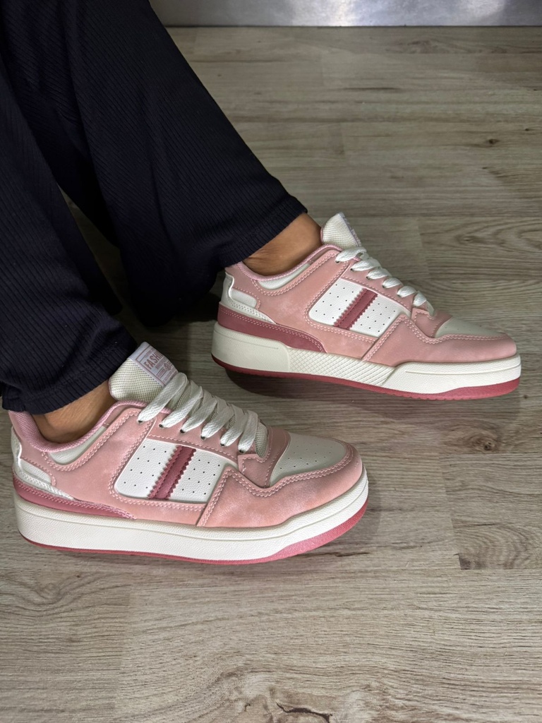 Tenis suela Fucsia