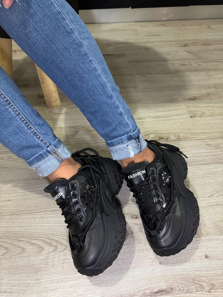 Chunky con lentejuelas 