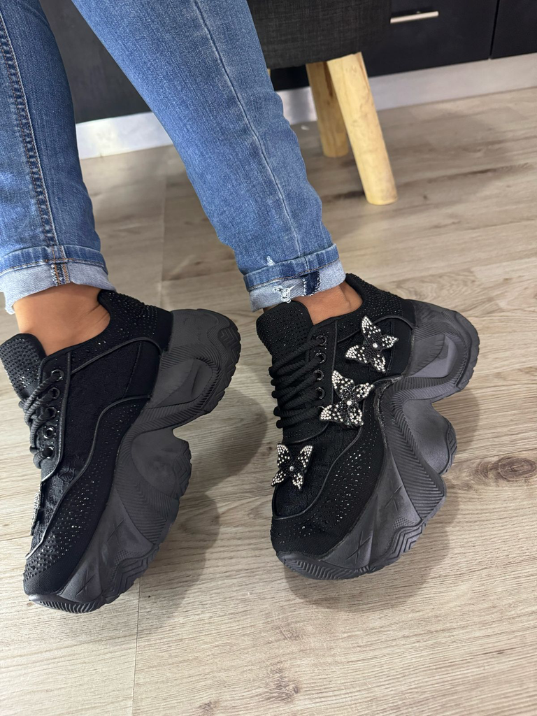 Chunky 3 mariposas perlado