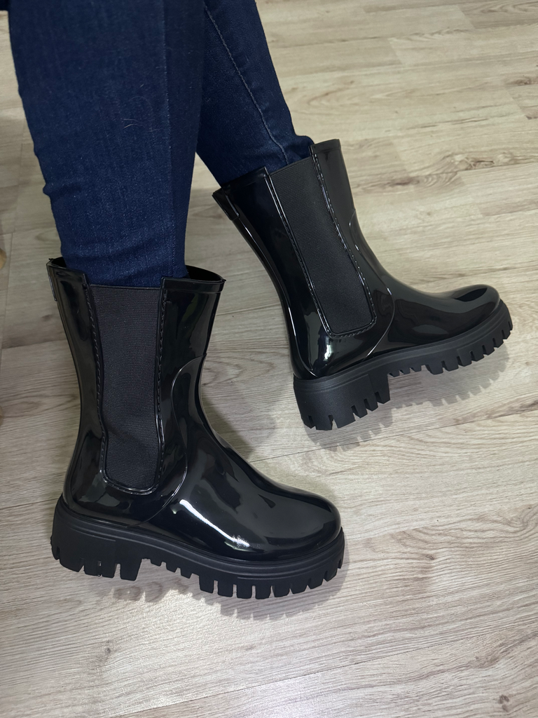 Botas altas brillantes PVC 