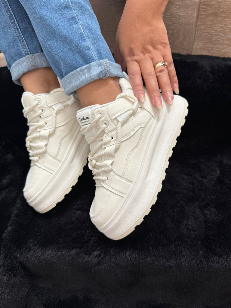 Tenis botines doble cinta