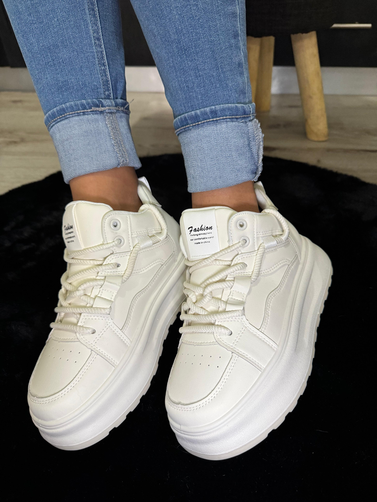 Tenis botines doble cinta