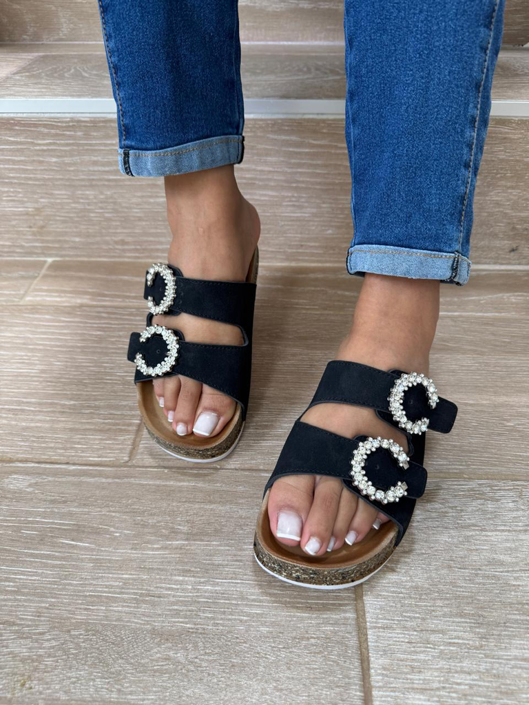 Sandalia corcho 2 hebillas