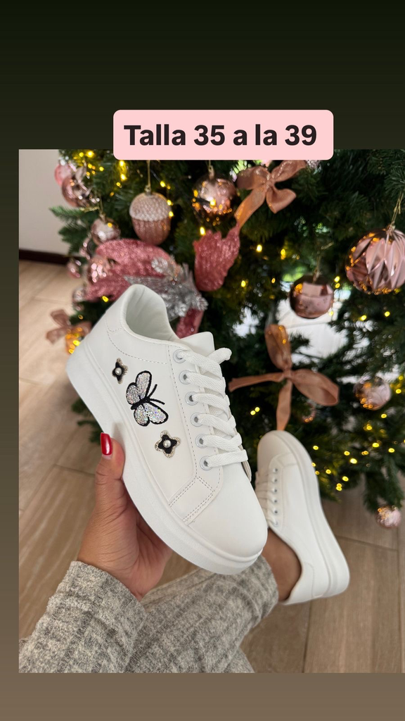 Tenis Mariposa brillante 
