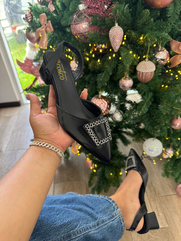 Tacón cuadro perlado