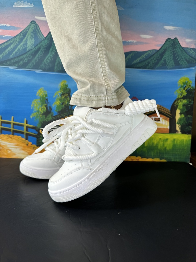 Tenis Plataforma lacito grueso