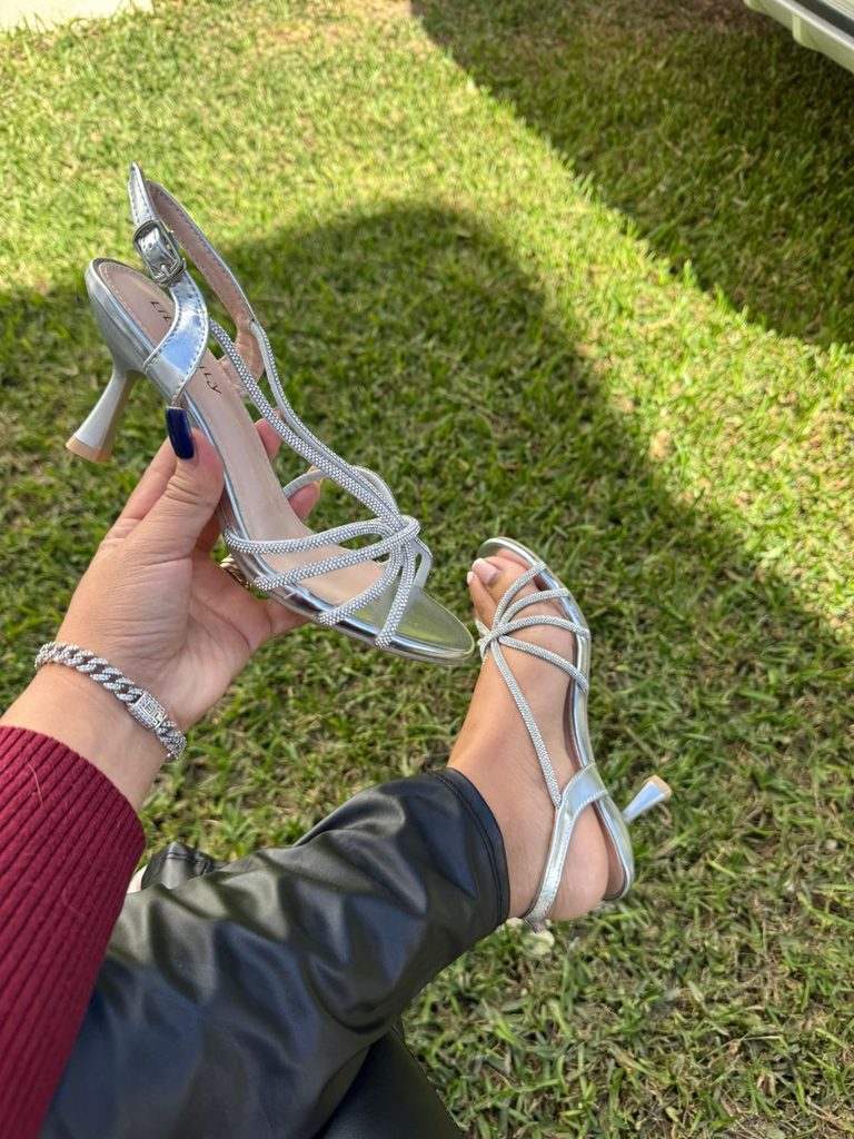 Tacon 5 correas diamantadas