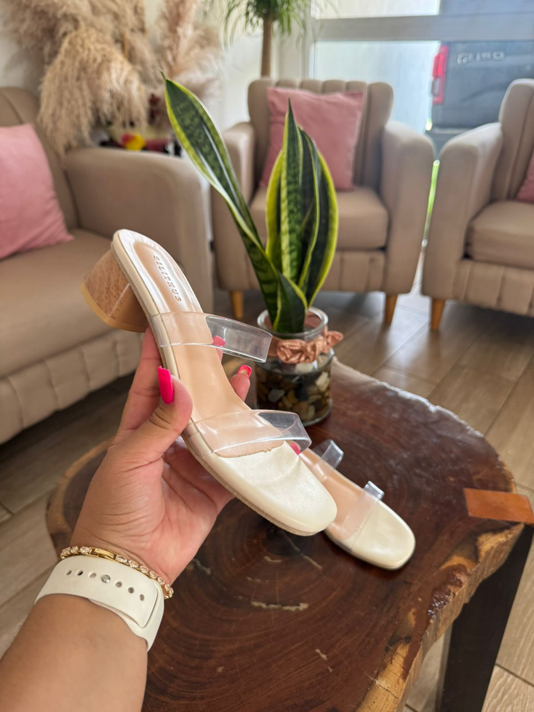 Tacon tiras transparentes