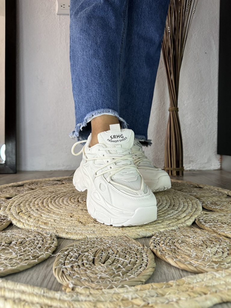 Chunky blanco suela paneles