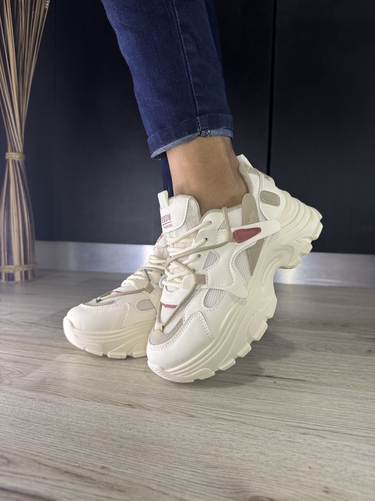 Chunky detalle cereza khaki/beige