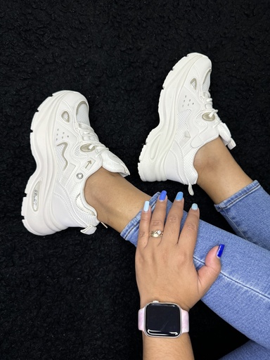 Tenis blanco sport flechita