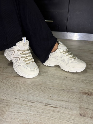 Tenis cinta beige