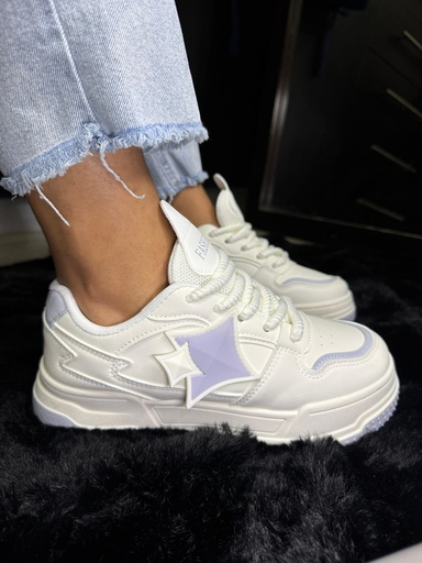 Tenis alto dos estrellas
