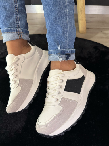 [Jw2925] Tenis deportivo rayita