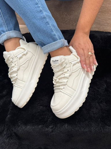 Tenis botines doble cinta