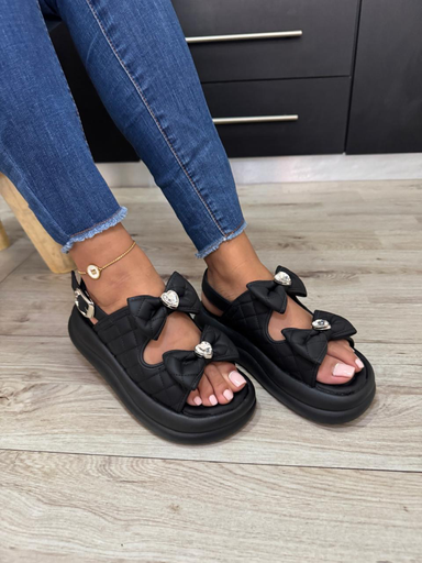 Sandalia dos moñas