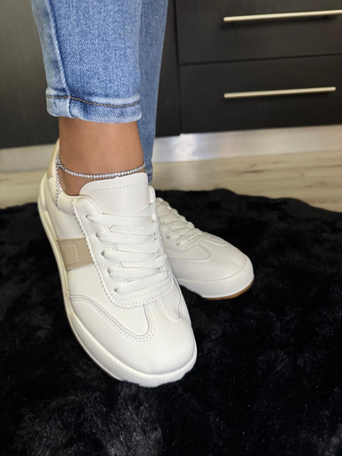 Tenis talon beige