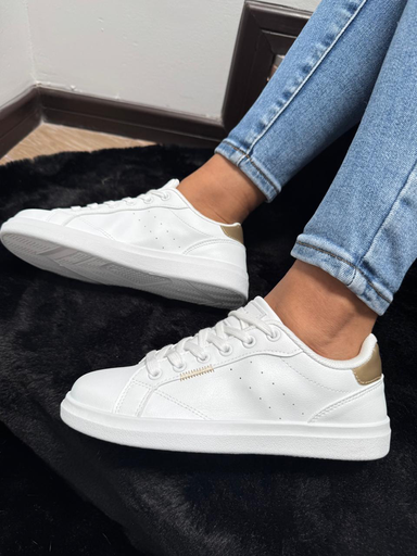 Tenis talón dorado Lilly