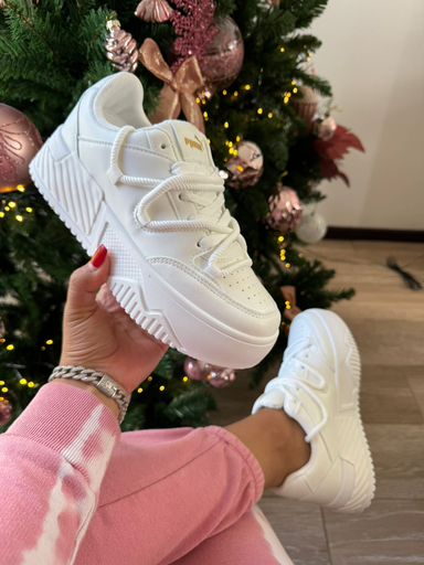 Tenis plataforma Puma doble cinta