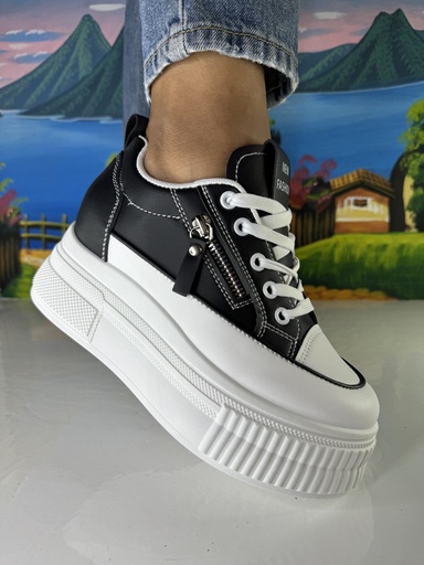 Tenis plataforma tipo chapulin
